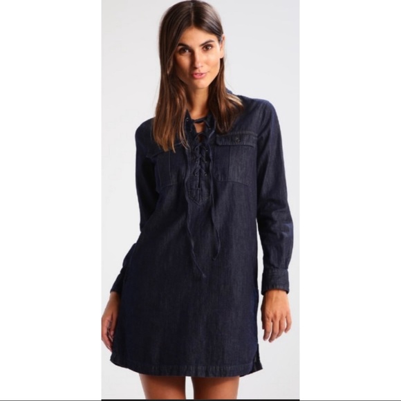 Denim & Supply Ralph Lauren Dresses & Skirts - Denim & Supply Ralph Lauren Chambray Dress Lace Up